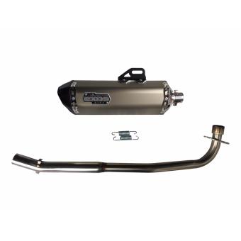 EXOS R6 Wave Dash Full Exhaust System - Titanium Anodized June 2018 - 2 EXOS R6 Wave Dash Full Exhaust System - Titanium Anodized - 2