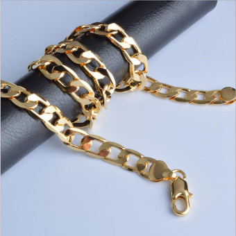 FASHION Men Jewery 925 Gold Necklace For Men 24Inch July 2018 - 2 FASHION Men Jewery 925 Gold Necklace for Men 24Inch - 2