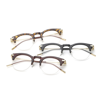 Fashion Vintage Retro Cat Eye Glasses Brown Frame Glasses Plain For Myopia Women Eyeglasses Optical Frame Glasses Oculos Femininos Gafas - Intl June 2018 - 3 Fashion Vintage Retro Cat Eye Glasses Brown Frame Glasses Plain for Myopia Women Eyeglasses Optical Frame Glasses Oculos Femininos Gafas - Intl - 3