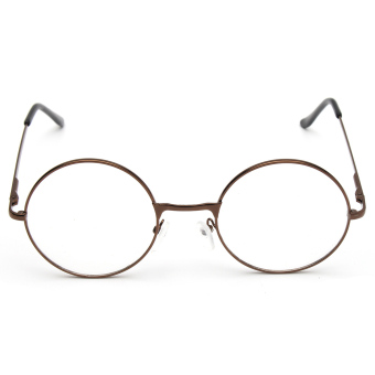 Fashion Women Men Vintage Round Mirror Lens Eyeglasses Glasses Eyewear Unisex Coffee June 2018 - 3 Fashion Women Men Vintage Round Mirror Lens Eyeglasses Glasses Eyewear Unisex coffee - 3
