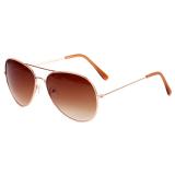 Fashionable UV400 Metal Frame Aviator Sunglasses Vintage Retro Sun Glasses for Women Men Ladies