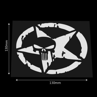 Five-pointed Star Body Decor Skull Head Auto Motorcycle Sticker CarStickers And Decals Car Styling 13*13CM - Intl April 2018 - 5 Five-pointed star Body Decor Skull head Auto Motorcycle Sticker CarStickers and Decals Car Styling 13*13CM - intl - 5