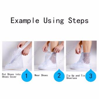 Foldable Waterproof Rain Shoes Cover With Rubber Sole 28.5cm April 2018 - 4 Foldable Waterproof Rain Shoes Cover With Rubber Sole 28.5cm - 4