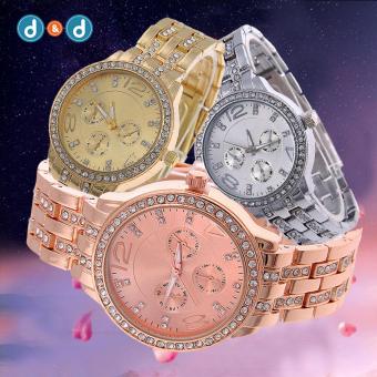 Geneva SY-13 Women's Stainless Steel Strap Watch Set Of 3 (Silver/Gold/Rosegold) June 2018 - 4 Geneva SY-13 Women's Stainless Steel Strap Watch Set of 3 (Silver/Gold/Rosegold) - 4