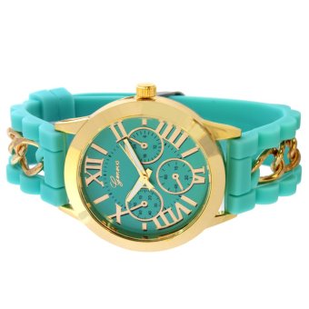 Geneva Victoria Women's Silicone Strap Watch (Mint Green) April 2018 - 3 Geneva Victoria Women's Silicone Strap Watch (Mint Green) - 3