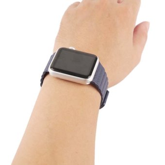 Genuine Leather Loop Watch Band Strap Magnetic Buckle For AppleWatch 42mm Bl June 2018 - 4 Genuine Leather Loop Watch Band Strap Magnetic Buckle For AppleWatch 42mm Bl - 4