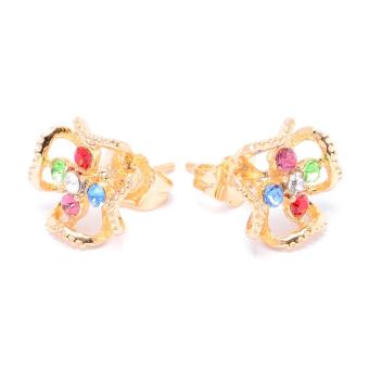 Glamorosa Dogwood Flower In Multi Gem Stud Earrings (Gold) Buy 1Take 1 June 2018 - 3 Glamorosa Dogwood Flower in Multi Gem Stud Earrings (Gold) Buy 1Take 1 - 3