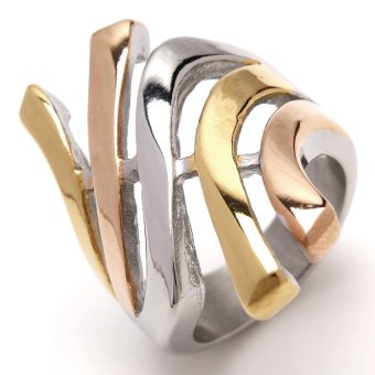 Glamorosa Mega Empire Ring In 3 Tone (Silver) June 2018 - 2 Glamorosa Mega Empire Ring In 3 Tone (Silver) - 2