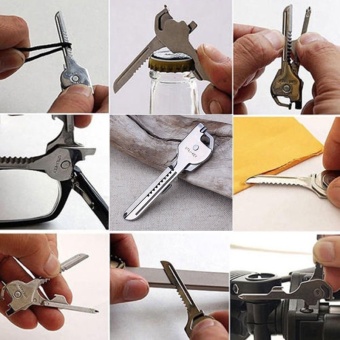 GoSport Multifunction 6-in-1 Stainless Steel Keychain Key Holder(Silver) - Intl July 2018 - 3 GoSport Multifunction 6-in-1 Stainless Steel Keychain Key Holder(Silver) - intl - 3
