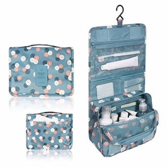 Hanging Toiletry Cosmetic Pouch Travel Bag Organizer (Navy Polka Dot) June 2018 - 3 Hanging Toiletry Cosmetic Pouch Travel Bag Organizer (Navy Polka Dot) - 3