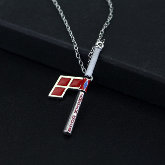 Hequ New Suicide Squad Harley Quinn Baseball Bat Pendant NecklaceWomen And Men Jewelry - Intl June 2018 - 4 Hequ New Suicide Squad Harley Quinn Baseball Bat Pendant NecklaceWomen And Men Jewelry - Intl - 4