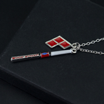 Hequ New Suicide Squad Harley Quinn Baseball Bat Pendant NecklaceWomen And Men Jewelry - Intl June 2018 - 2 Hequ New Suicide Squad Harley Quinn Baseball Bat Pendant NecklaceWomen And Men Jewelry - Intl - 2