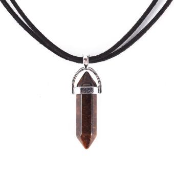 High Quality Store New 9 Colors Black Velvet Choker Natural CrystalOpal Gem Stone Turquoise Pendant Chain Necklace Gothic JewelryAmethyst June 2018 - 4 High Quality Store New 9 Colors Black Velvet Choker Natural CrystalOpal Gem Stone Turquoise Pendant Chain Necklace Gothic JewelryAmethyst - 4