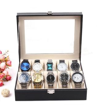 High Quality Store New Leather 10 Slots Wrist Watch Display BoxStorage Holder Organizer Windowed Case June 2018 - 3 High Quality Store New Leather 10 Slots Wrist Watch Display BoxStorage Holder Organizer Windowed Case - 3