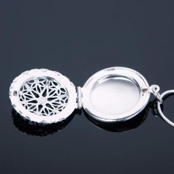 High Quality Store New Woman Silver Plated Round Hollow PhotoPicture Locket Pendant Necklace Chain June 2018 - 3 High Quality Store New Woman Silver Plated Round Hollow PhotoPicture Locket Pendant Necklace Chain - 3