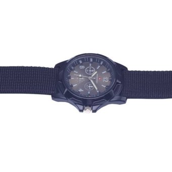 Hot Sale Military Quartz Swiss Army Watch Canvas Strap FabricAnalog Clock ( Black&black ) June 2018 - 3 Hot sale Military Quartz Swiss Army Watch Canvas Strap FabricAnalog Clock ( black&black ) - 3