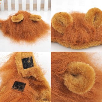 Hot Sales Pet Hat Costume Lion Mane Cat Wig Halloween Dress Up WithEars Pet Hat - Gold - Intl April 2018 - 3 Hot Sales Pet Hat Costume Lion Mane Cat Wig Halloween Dress Up WithEars Pet hat - Gold - intl - 3