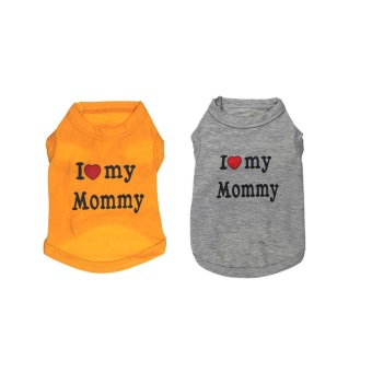 I Love Mommy Letter Backing Dog Cat Pet Vest For Backing Clothes -Orange L - Intl April 2018 - 3 I Love Mommy Letter Backing Dog Cat Pet Vest For Backing Clothes -Orange L - intl - 3