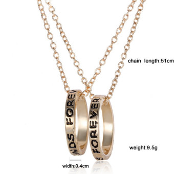 Jetting Buy Chic Best Friend Forever Ring Pendant NecklaceFriendship Letters Necklace Gold May 2018 - 3 Jetting Buy Chic Best Friend Forever Ring Pendant NecklaceFriendship Letters Necklace Gold - 3