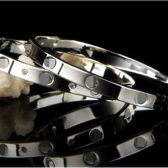Jiayiqi Simple Men Bangle Silver Charm Bracelet April 2018 - 3 Jiayiqi Simple Men Bangle Silver Charm Bracelet - 3