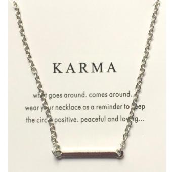KARMA Pendant Necklace Silver Dipped 17g BUY 1 TAKE 1 July 2018 - 2 KARMA pendant necklace silver dipped 17g BUY 1 TAKE 1 - 2