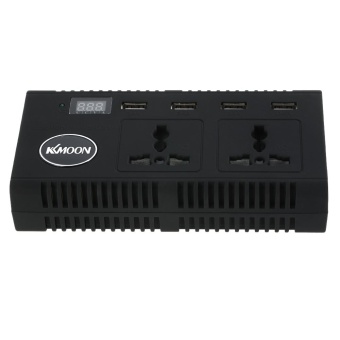 KKmoon 200W Car Inverter DC 12V To AC 220V 50Hz With 4 USB Ports / 2 AC Outlet / Voltage Display - Intl June 2018 - 5 KKmoon 200W Car Inverter DC 12V to AC 220V 50Hz with 4 USB Ports / 2 AC Outlet / Voltage Display - intl - 5
