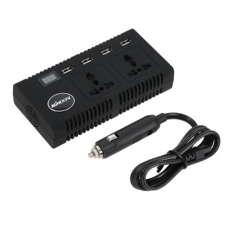 KKmoon 200W Car Inverter DC 12V To AC 220V 50Hz With 4 USB Ports / 2 AC Outlet / Voltage Display - Intl June 2018 - 2 KKmoon 200W Car Inverter DC 12V to AC 220V 50Hz with 4 USB Ports / 2 AC Outlet / Voltage Display - intl - 2
