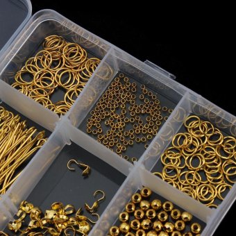 Linsoir Beads 10 Style Jewelry Findings Starter Kit For DIY FashionNecklace Accessories Material - Gold - Intl June 2018 - 4 Linsoir Beads 10 Style Jewelry Findings Starter Kit for DIY FashionNecklace Accessories Material - Gold - intl - 4