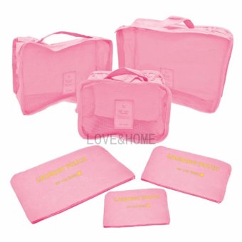 LOVE&HOME 6 In 1 Secret Pouch Travel Organizer Set (Pink) June 2018 - 2 LOVE&HOME 6 in 1 Secret Pouch Travel Organizer Set (Pink) - 2