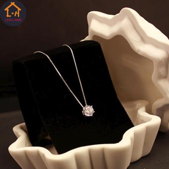 LOVE&HOME Silver Clavicle Chain Zircon Pendant Necklace April 2018 - 4 LOVE&HOME Silver Clavicle Chain Zircon Pendant Necklace - 4