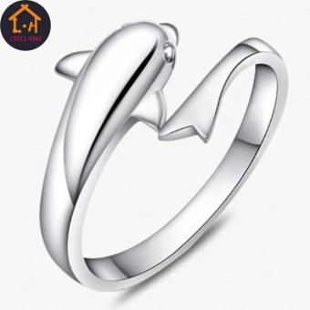 LOVE&HOME Silver Forever Dolphin Opening Adjustable Rings June 2018 - 5 LOVE&HOME Silver Forever Dolphin Opening Adjustable Rings - 5