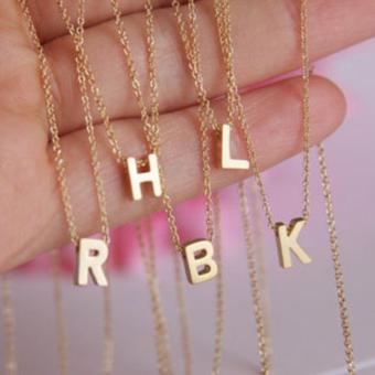 MACKRI Unisex Fashion Jewelry Gold Chain Necklace With Letter V Pendant June 2018 - 3 MACKRI Unisex Fashion Jewelry Gold Chain Necklace with Letter V Pendant - 3