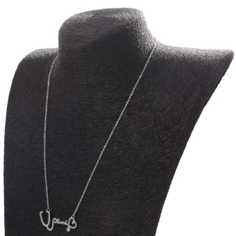 MagiDeal Novelty Heart Stethoscope Pendant Design Chain Necklace Silver July 2018 - 3 MagiDeal Novelty Heart Stethoscope Pendant Design Chain Necklace Silver - 3