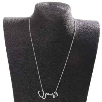 MagiDeal Novelty Heart Stethoscope Pendant Design Chain Necklace Silver July 2018 - 5 MagiDeal Novelty Heart Stethoscope Pendant Design Chain Necklace Silver - 5