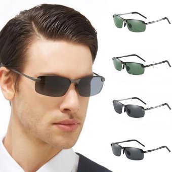 Men's Polarized 100%UV400 HD Night Vision Driving Glasses Aviator Sunglasses - Intl June 2018 - 5 Men's Polarized 100%UV400 HD Night Vision Driving Glasses Aviator Sunglasses - intl - 5