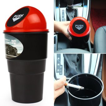 Mini Trash Can Rubbish Bin Garbage Dust Case Storage Holder For Home Office Auto Vehicle Car(Red) June 2018 - 2 Mini Trash Can Rubbish Bin Garbage Dust Case Storage Holder For Home Office Auto Vehicle Car(Red) - 2