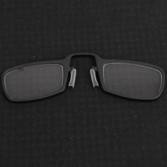 Moonar Unisex Portable Mini Nose Clip Reading Glasses With Case Without Legs (+1.00,Black) - Intl May 2018 - 2 Moonar Unisex Portable Mini Nose Clip Reading Glasses with Case Without Legs (+1.00,Black) - intl - 2