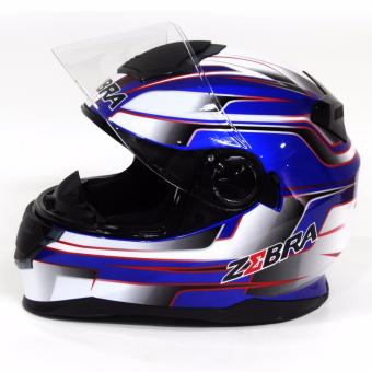 Motor Craze ZEBRA FF801 #24 Fullface Motorcycle Helmet (Navy Blue) June 2018 - 2 Motor Craze ZEBRA FF801 #24 Fullface Motorcycle Helmet (Navy Blue) - 2