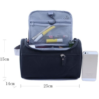 New Large Waterproof Makeup Bag Women And Men Wash Toiletry Bag Nylon Travel Cosmetic Bag NO.1 (Black) - Intl June 2018 - 4 New Large Waterproof Makeup Bag Women and Men Wash Toiletry Bag Nylon Travel Cosmetic Bag NO.1 (Black) - intl - 4