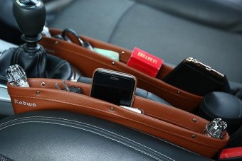 NiceEshop Car Seat Side Catcher Tray, Gap Filler Stop Drop BetweenCar Seat And Console, Pocket Organizer Caddy For Wallet/ Phone/Coins/ Cigarette (PU Leather, Pack Of 2, Brown) - Intl May 2018 - 2 niceEshop Car Seat Side Catcher Tray, Gap Filler Stop Drop BetweenCar Seat And Console, Pocket Organizer Caddy For Wallet/ Phone/Coins/ Cigarette (PU Leather, Pack Of 2, Brown) - intl - 2