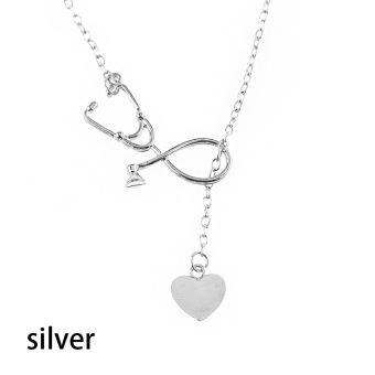 Okdeals 1 Pc 2017 Newest Medical Doctor Nurse Heart Stethoscope Cardiogram Pendant Chain Necklace Jewelry Pendant Necklace June 2018 - 2 Okdeals 1 Pc 2017 Newest Medical Doctor Nurse Heart Stethoscope Cardiogram Pendant Chain Necklace Jewelry Pendant Necklace - 2