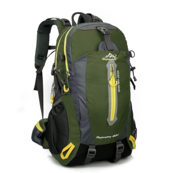 Outdoor Water Travel Shoulders Mountaineering Sports Bag StudentBackpack (Army Green) - Intl June 2018 - 2 Outdoor Water Travel Shoulders Mountaineering Sports Bag StudentBackpack (Army Green) - intl - 2