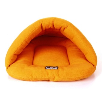 Pet Cat Bed Small Dog Puppy Kennel Sofa Polar Fleece Material PetBed - Orange XS - Intl June 2018 - 3 Pet Cat Bed Small Dog Puppy Kennel Sofa Polar Fleece Material PetBed - Orange XS - intl - 3