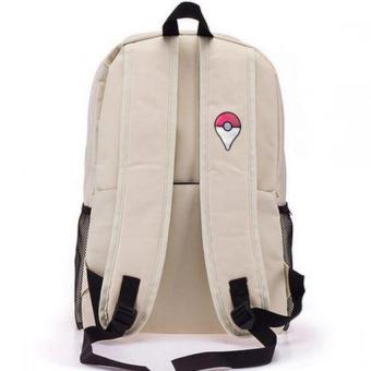 Pokemon Go Plus Laptop Backpack Hidden Back Pocket (Cream) WithPikachu Snapback Cap June 2018 - 3 Pokemon Go Plus Laptop Backpack Hidden Back Pocket (Cream) withPikachu Snapback Cap - 3