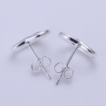Popcorn E099 Silver Plated Fashion And Warm Heart Earrings(Silver) June 2018 - 4 Popcorn E099 Silver Plated Fashion and Warm Heart Earrings(Silver) - 4