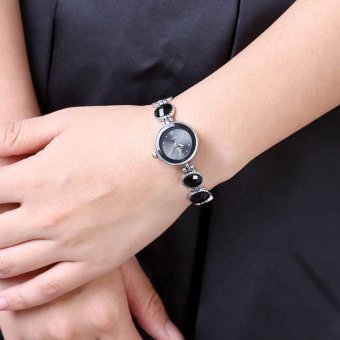 Popcorn WH0042A Round Shape Female Women Lady Casual Quartz Watchwith Crystal Diamond Bracelet/Chain(Black) June 2018 - 5 Popcorn WH0042A Round Shape Female Women Lady Casual Quartz Watchwith Crystal diamond bracelet/Chain(Black) - 5