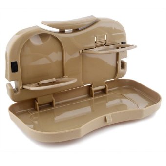 Portable Car Tray And Cup Holder (Brown) June 2018 - 2 Portable Car Tray and Cup Holder (Brown) - 2