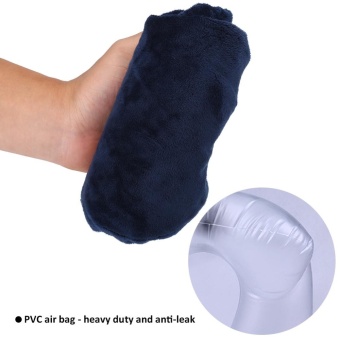 Portable Inflatable PVC U-Shape Neck Pillow Eye Mask Ear Plugs Travel Rest (Navy Blue) - Intl June 2018 - 3 Portable Inflatable PVC U-Shape Neck Pillow Eye Mask Ear Plugs Travel Rest (Navy Blue) - intl - 3