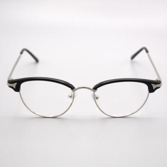 Premium Clubmaster W/ Multi Coated Lens And Aircraft Aluminum-magnesium Alloy Replaceable Lens Unisex Eyewear_8074_Black_Silver Optical Frame Replaceable Lens - Unisex June 2018 - 2 Premium Clubmaster w/ Multi Coated lens and Aircraft Aluminum-magnesium Alloy Replaceable Lens Unisex Eyewear_8074_Black_Silver Optical Frame Replaceable Lens - Unisex - 2