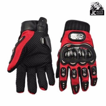 Pro-Biker Motorcycle Riding Hand Full Finger Protection Gloves M (Red) June 2018 - 2 Pro-Biker Motorcycle Riding Hand Full Finger Protection Gloves M (Red) - 2